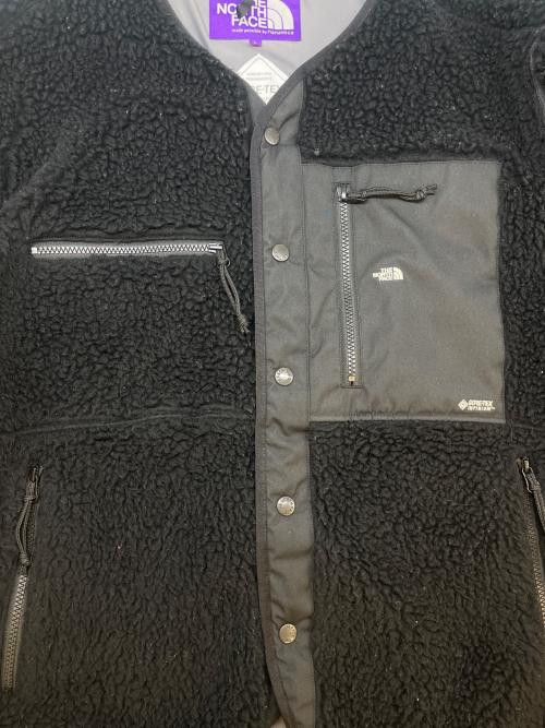 THE NORTHFACE PURPLELABEL（ザ・ノースフェイス パープルレーベル）THE NORTHFACE PURPLELABEL (ザ・ノースフェイス パープルレーベル) THE NORTHFACE PURPLELABEL　Wool Boa Fleece Field Cardigan ブラック サイズ:Lの古着・服飾アイテム