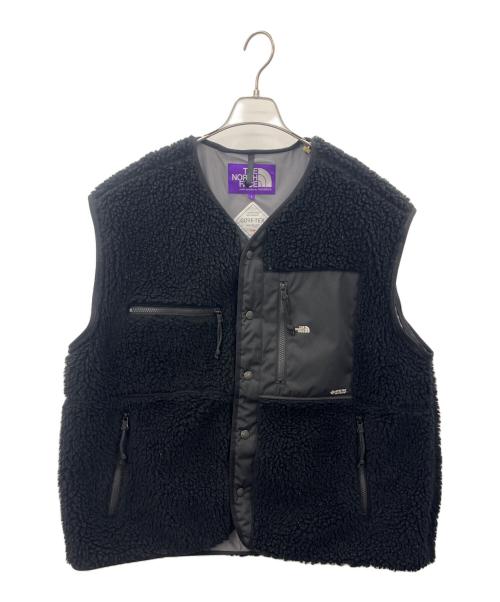 THE NORTHFACE PURPLELABEL（ザ・ノースフェイス パープルレーベル）THE NORTHFACE PURPLELABEL (ザ・ノースフェイス パープルレーベル) THE NORTHFACE PURPLELABEL　Wool Boa Fleece Field Cardigan ブラック サイズ:Lの古着・服飾アイテム