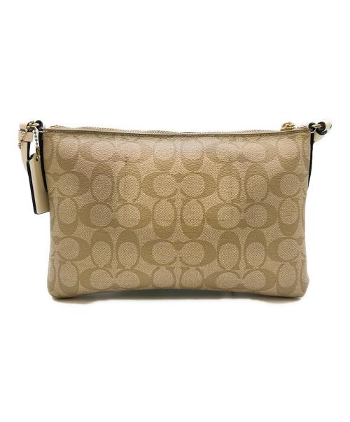 COACH（コーチ）COACH (コーチ) COACH　シグネチャー　ショルダーバッグ ベージュの古着・服飾アイテム