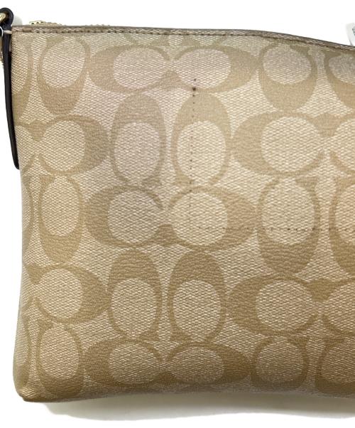 COACH（コーチ）COACH (コーチ) COACH　シグネチャー　ショルダーバッグ ベージュの古着・服飾アイテム
