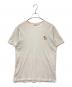 maison kitsune（メゾンキツネ）の古着「MAISON KITSUNE　チラックスフォックスパッチTシャツ」｜ホワイト