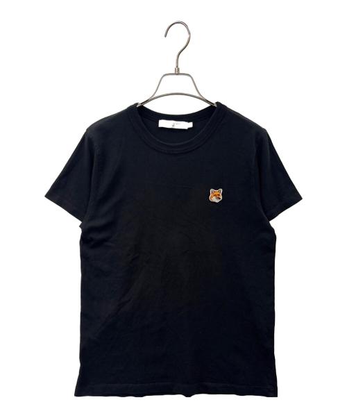 maison kitsune（メゾンキツネ）maison kitsune (メゾンキツネ) MAISON KITSUNE　フォックスヘッドパッチクラシック Tシャツ ブラック サイズ:Sの古着・服飾アイテム