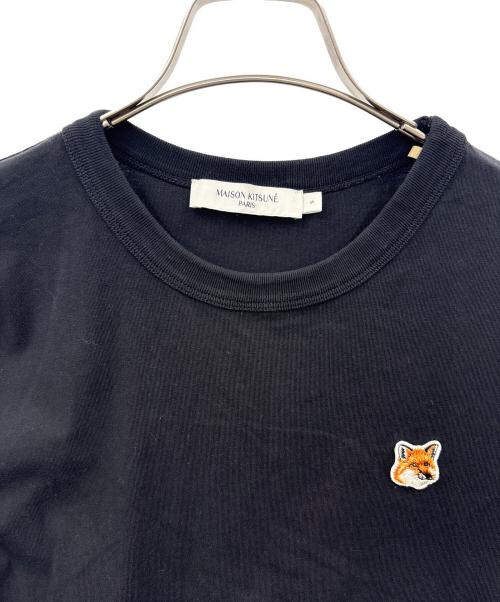 maison kitsune（メゾンキツネ）maison kitsune (メゾンキツネ) MAISON KITSUNE　フォックスヘッドパッチクラシック Tシャツ ブラック サイズ:Sの古着・服飾アイテム