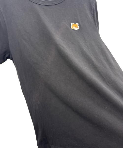 maison kitsune（メゾンキツネ）maison kitsune (メゾンキツネ) MAISON KITSUNE　フォックスヘッドパッチクラシック Tシャツ ブラック サイズ:Sの古着・服飾アイテム