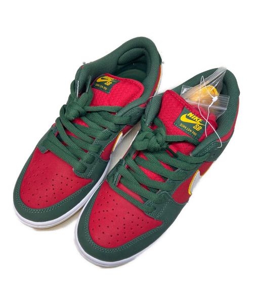 NIKE（ナイキ）NIKE (ナイキ) NIKE　DUNK LOW　ローカットスニーカー レッド×グリーン サイズ:27.5の古着・服飾アイテム