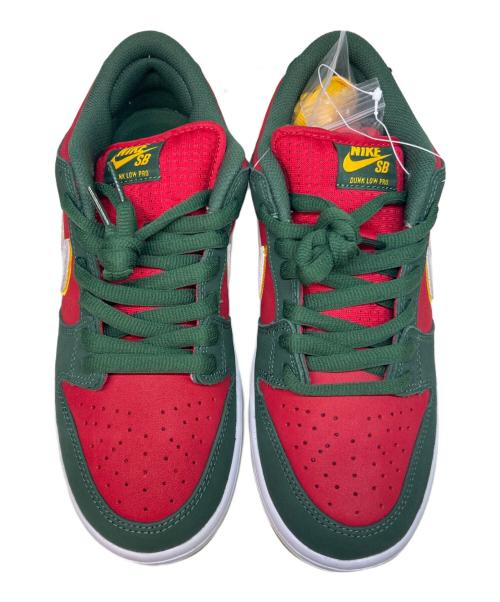 NIKE（ナイキ）NIKE (ナイキ) NIKE　DUNK LOW　ローカットスニーカー レッド×グリーン サイズ:27.5の古着・服飾アイテム