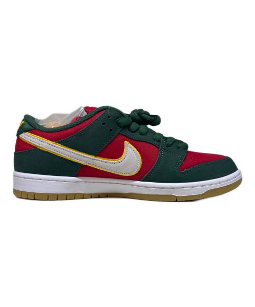 NIKE（ナイキ）NIKE (ナイキ) NIKE　DUNK LOW　ローカットスニーカー レッド×グリーン サイズ:27.5の古着・服飾アイテム