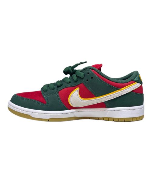 NIKE（ナイキ）NIKE (ナイキ) NIKE　DUNK LOW　ローカットスニーカー レッド×グリーン サイズ:27.5の古着・服飾アイテム