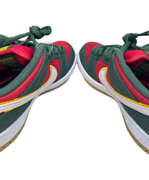 NIKE（ナイキ）NIKE (ナイキ) NIKE　DUNK LOW　ローカットスニーカー レッド×グリーン サイズ:27.5の古着・服飾アイテム