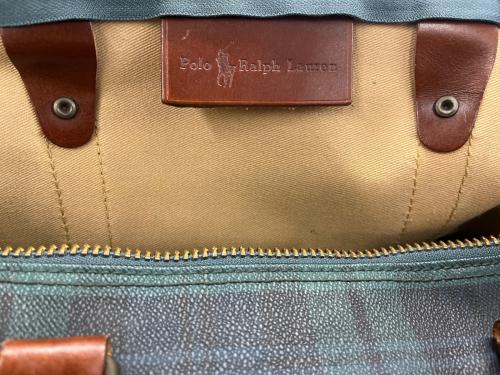 POLO RALPH LAUREN（ポロ・ラルフローレン）POLO RALPH LAUREN (ポロ・ラルフローレン) POLO RALPH LAUREN　ボストンバッグ グリーンの古着・服飾アイテム