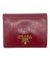 PRADA（プラダ）の古着「PRADA 2つ折り財布」｜レッド×ピンク