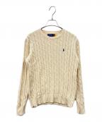 POLO RALPH LAURENポロ・ラルフローレン）の古着「POLO RALPH LAUREN　ケーブルニット」｜ベージュ
