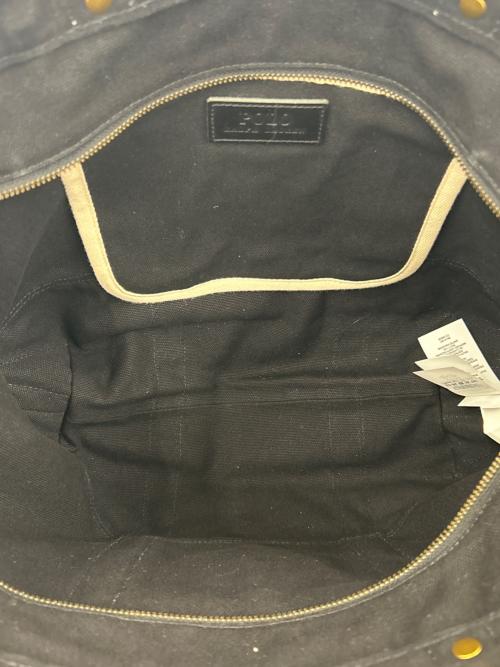 POLO RALPH LAUREN（ポロ・ラルフローレン）POLO RALPH LAUREN (ポロ・ラルフローレン) ブリオンクレストキャンバストートバッグ　POLO RALPH LAUREN ネイビーの古着・服飾アイテム