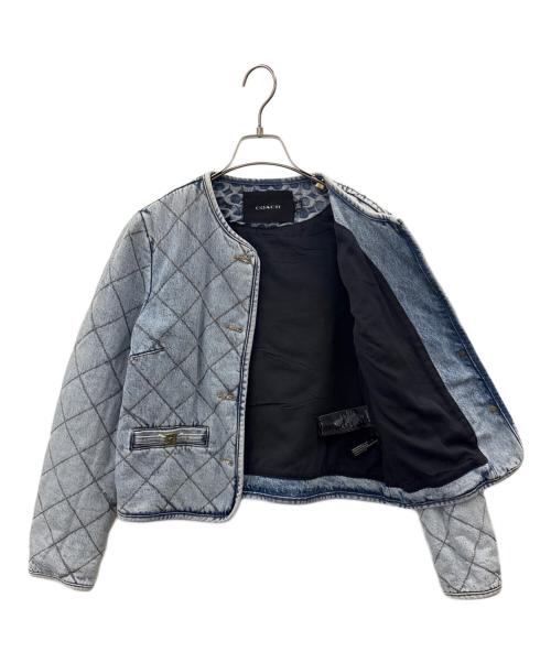 COACH（コーチ）COACH (コーチ) COACH　キルテッドデニムジャケット インディゴ サイズ:Sの古着・服飾アイテム