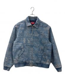 SUPREME（シュプリーム）の古着「Supreme　Checks Embroidered Denim Jacke　デニムジャケット」｜ブルー