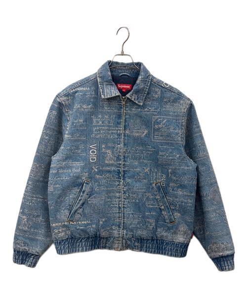 SUPREME（シュプリーム）SUPREME (シュプリーム) Supreme　Checks Embroidered Denim Jacke　デニムジャケット ブルー サイズ:Mの古着・服飾アイテム
