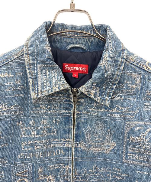 SUPREME（シュプリーム）SUPREME (シュプリーム) Supreme　Checks Embroidered Denim Jacke　デニムジャケット ブルー サイズ:Mの古着・服飾アイテム