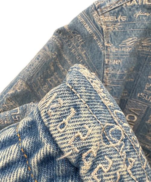 SUPREME（シュプリーム）SUPREME (シュプリーム) Supreme　Checks Embroidered Denim Jacke　デニムジャケット ブルー サイズ:Mの古着・服飾アイテム