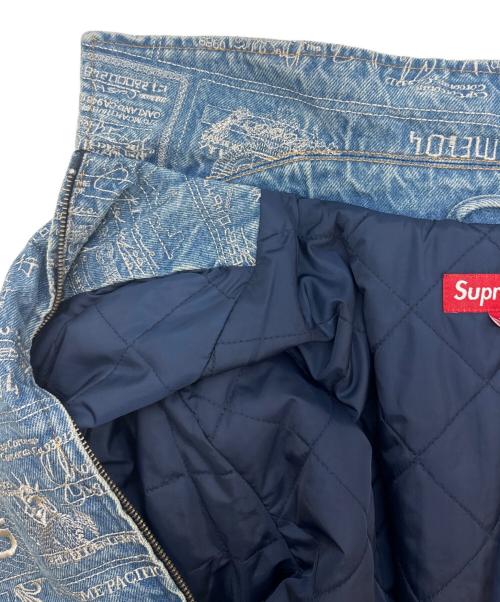 SUPREME（シュプリーム）SUPREME (シュプリーム) Supreme　Checks Embroidered Denim Jacke　デニムジャケット ブルー サイズ:Mの古着・服飾アイテム