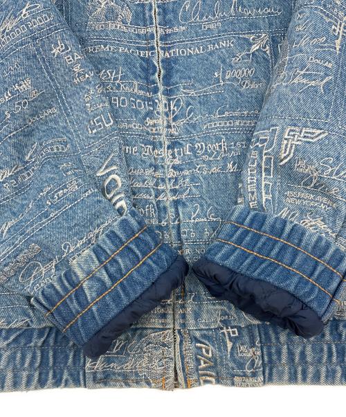 SUPREME（シュプリーム）SUPREME (シュプリーム) Supreme　Checks Embroidered Denim Jacke　デニムジャケット ブルー サイズ:Mの古着・服飾アイテム