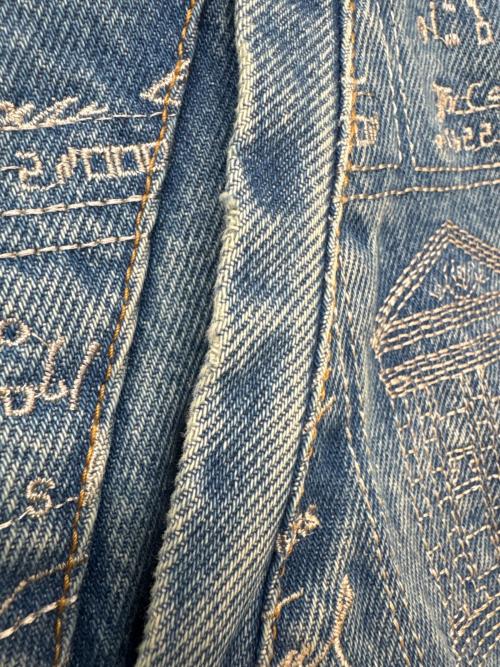 SUPREME（シュプリーム）SUPREME (シュプリーム) Supreme　Checks Embroidered Denim Jacke　デニムジャケット ブルー サイズ:Mの古着・服飾アイテム