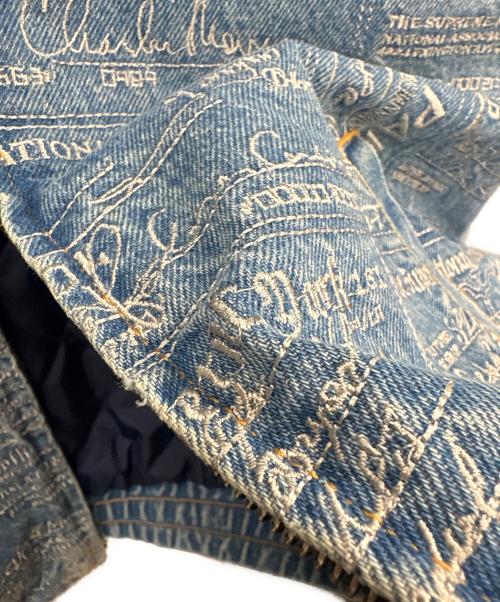 SUPREME（シュプリーム）SUPREME (シュプリーム) Supreme　Checks Embroidered Denim Jacke　デニムジャケット ブルー サイズ:Mの古着・服飾アイテム
