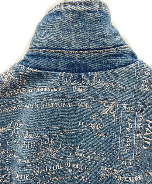 SUPREME（シュプリーム）SUPREME (シュプリーム) Supreme　Checks Embroidered Denim Jacke　デニムジャケット ブルー サイズ:Mの古着・服飾アイテム