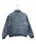 SUPREME (シュプリーム) Supreme　Checks Embroidered Denim Jacke　デニムジャケット ブルー サイズ:M：25000円