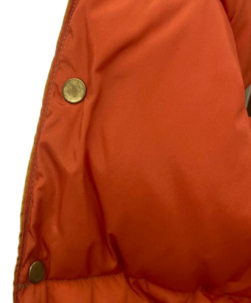 Rocky Mountain FeatherBed（ロッキーマウンテンフェザーベッド）Rocky Mountain FeatherBed (ロッキーマウンテンフェザーベッド) Rocky Mountain Featherbed　ダウンベスト ブラウン×オレンジ サイズ:36の古着・服飾アイテム