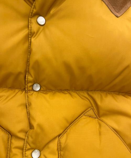 Rocky Mountain FeatherBed（ロッキーマウンテンフェザーベッド）Rocky Mountain FeatherBed (ロッキーマウンテンフェザーベッド) Rocky Mountain Featherbed　ダウンベスト ブラウン×オレンジ サイズ:36の古着・服飾アイテム