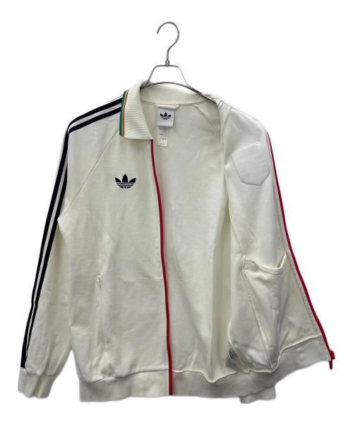 adidas（アディダス）adidas (アディダス) adidas  アンセムジャケット　日本代表 2026 アイボリー×レッド サイズ:Lの古着・服飾アイテム