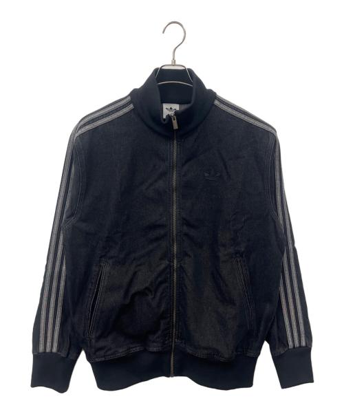adidas（アディダス）adidas (アディダス) adidas  デニムファイヤーバードトラックトップ ブラック サイズ:Lの古着・服飾アイテム