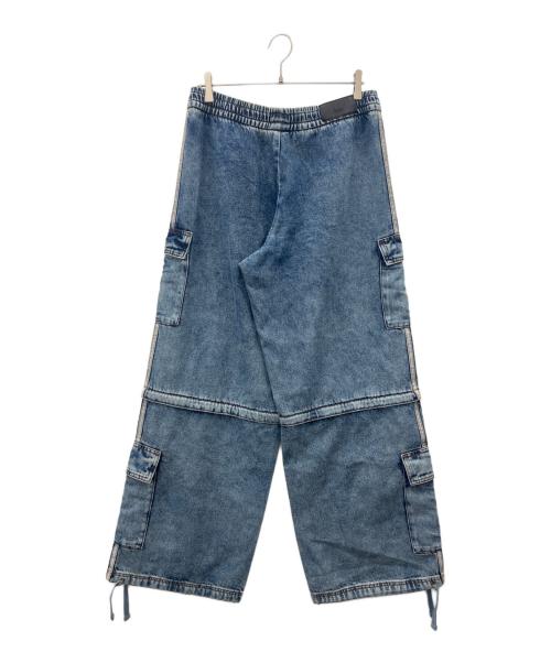 adidas（アディダス）adidas (アディダス) adidas  ミッドライス ツーインワンデニムパンツ インディゴ サイズ:2XLの古着・服飾アイテム