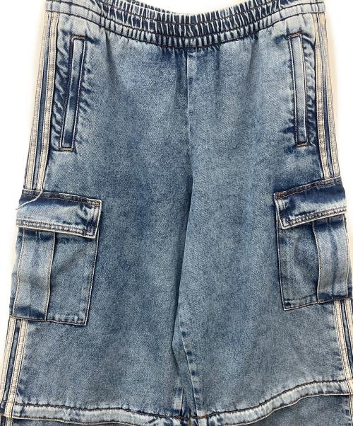 adidas（アディダス）adidas (アディダス) adidas  ミッドライス ツーインワンデニムパンツ インディゴ サイズ:2XLの古着・服飾アイテム