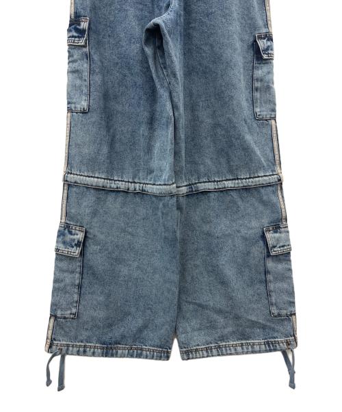 adidas（アディダス）adidas (アディダス) adidas  ミッドライス ツーインワンデニムパンツ インディゴ サイズ:2XLの古着・服飾アイテム
