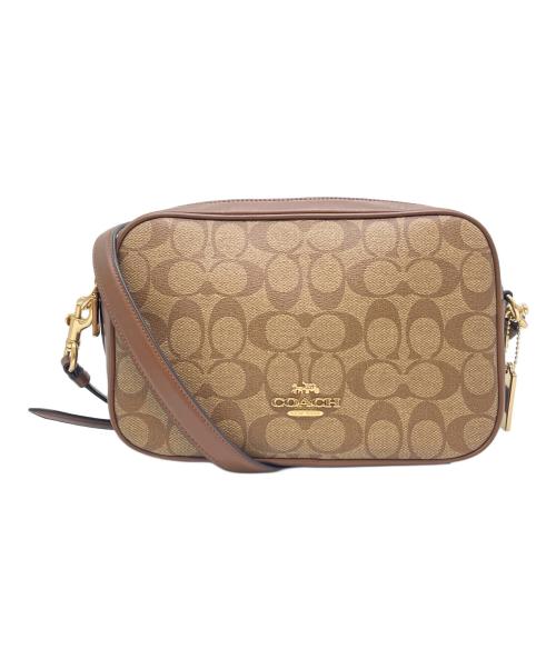 COACH（コーチ）COACH (コーチ) COACH  シグネチャー  ショルダーバッグ ブラウンの古着・服飾アイテム