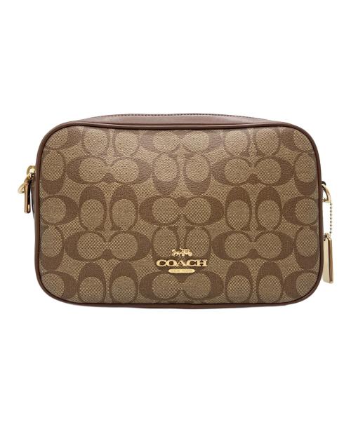 COACH（コーチ）COACH (コーチ) COACH  シグネチャー  ショルダーバッグ ブラウンの古着・服飾アイテム