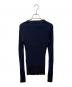 maison kitsune (メゾンキツネ) MAISON KITSUNE　リブニットセーター ネイビー サイズ:M：9000円