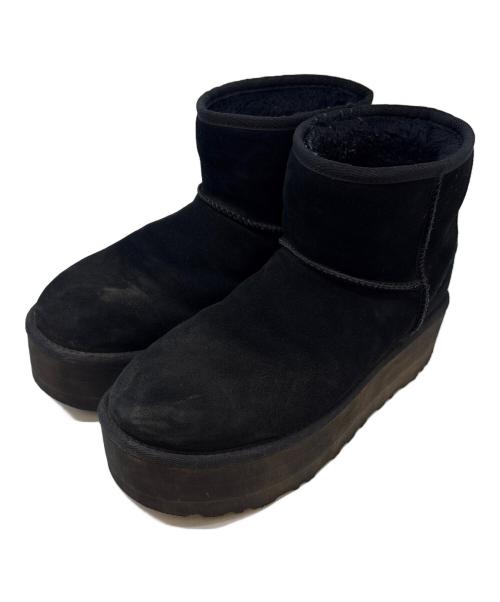 UGG（アグ）UGG (アグ) UGG　Classic Mini Platform　ムートンブーツ ブラック サイズ:25の古着・服飾アイテム