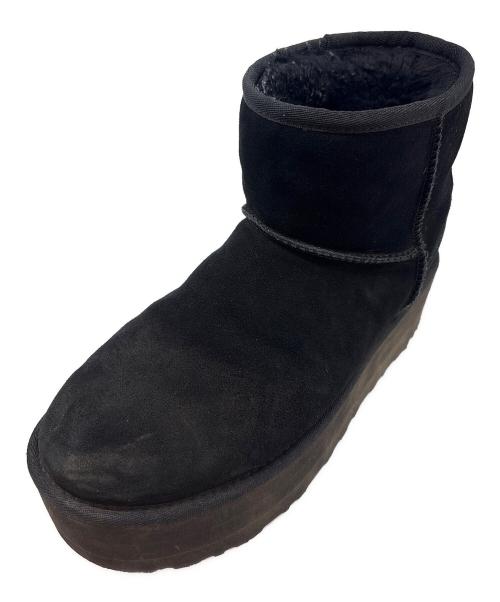 UGG（アグ）UGG (アグ) UGG　Classic Mini Platform　ムートンブーツ ブラック サイズ:25の古着・服飾アイテム