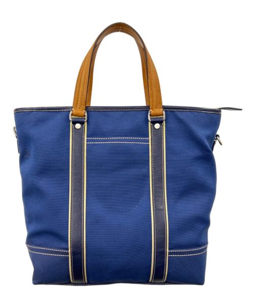COACH（コーチ）COACH (コーチ) COACH　キャンバストートバッグ ブルーの古着・服飾アイテム