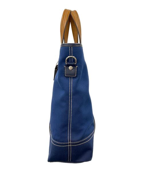 COACH（コーチ）COACH (コーチ) COACH　キャンバストートバッグ ブルーの古着・服飾アイテム