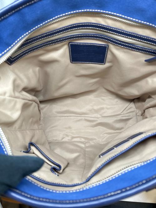 COACH（コーチ）COACH (コーチ) COACH　キャンバストートバッグ ブルーの古着・服飾アイテム