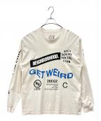 anti social social CLUB×NEIGHBORHOODアンチソーシャルソーシャルクラブ×ネイバーフッド）の古着「ANTI SOCIAL SOCIAL CLUB × NEIGHBORHOOD　長袖カットソー」｜ホワイト