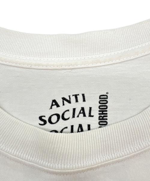 anti social social CLUB（アンチソーシャルソーシャルクラブ）anti social social CLUB NEIGHBORHOOD (ネイバーフッド) ANTI SOCIAL SOCIAL CLUB × NEIGHBORHOOD　長袖カットソー ホワイト サイズ:Lの古着・服飾アイテム
