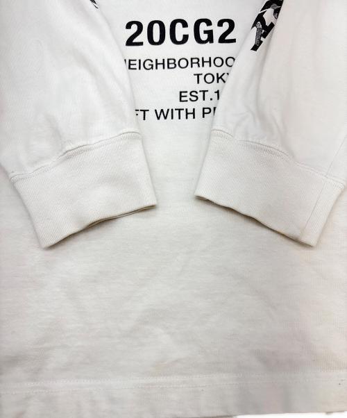 anti social social CLUB（アンチソーシャルソーシャルクラブ）anti social social CLUB NEIGHBORHOOD (ネイバーフッド) ANTI SOCIAL SOCIAL CLUB × NEIGHBORHOOD　長袖カットソー ホワイト サイズ:Lの古着・服飾アイテム