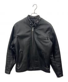Schott（ショット）の古着「Schott　ボアライナー付きシングルライダースジャケット」｜ブラック