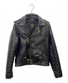 VANSON（バンソン）の古着「VANSON 　C2ダブルライダースジャケット」｜ブラック