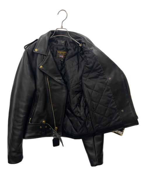 VANSON（バンソン）VANSON (バンソン) VANSON 　C2ダブルライダースジャケット ブラック サイズ:36の古着・服飾アイテム