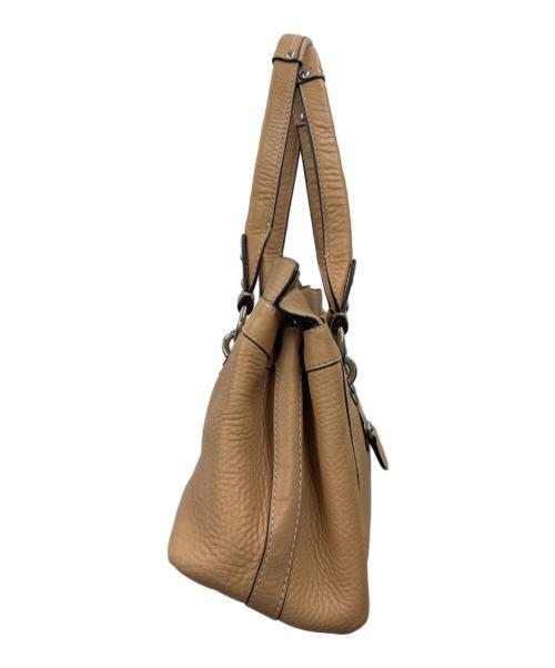 COACH（コーチ）COACH (コーチ) COACH　ペネロピ　レザーハンドバッグ ベージュの古着・服飾アイテム